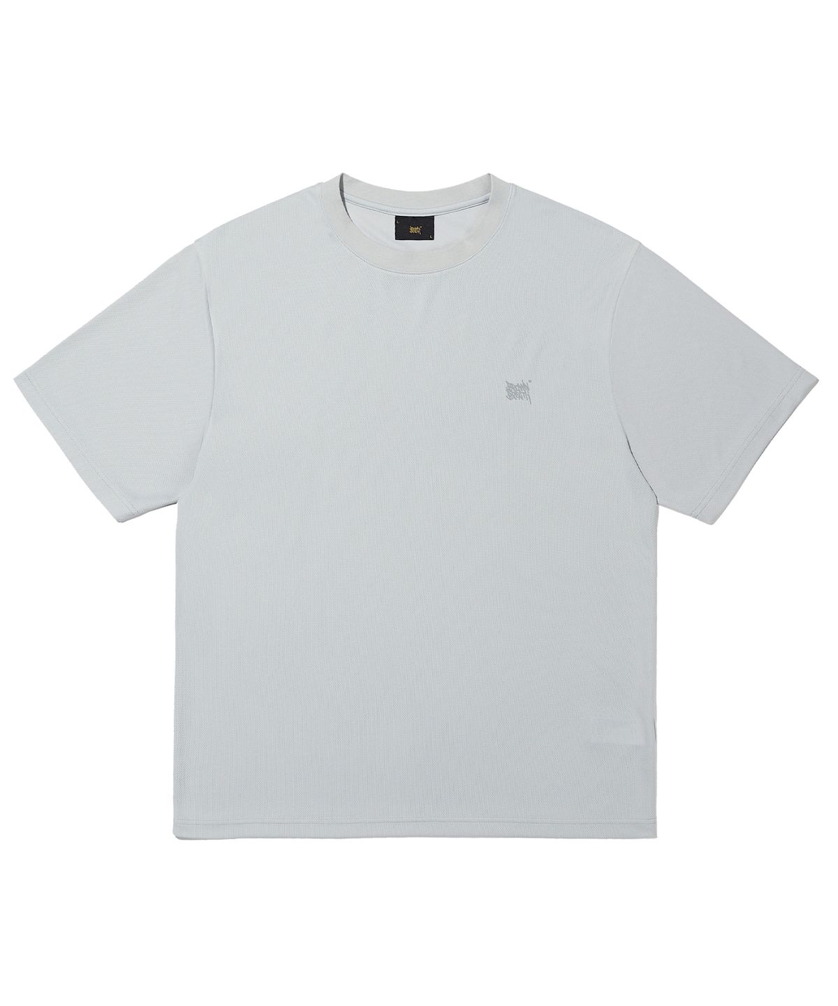 브라운브레스(BROWNBREATH) REFLECTIVE TAG MESH TEE - GREY