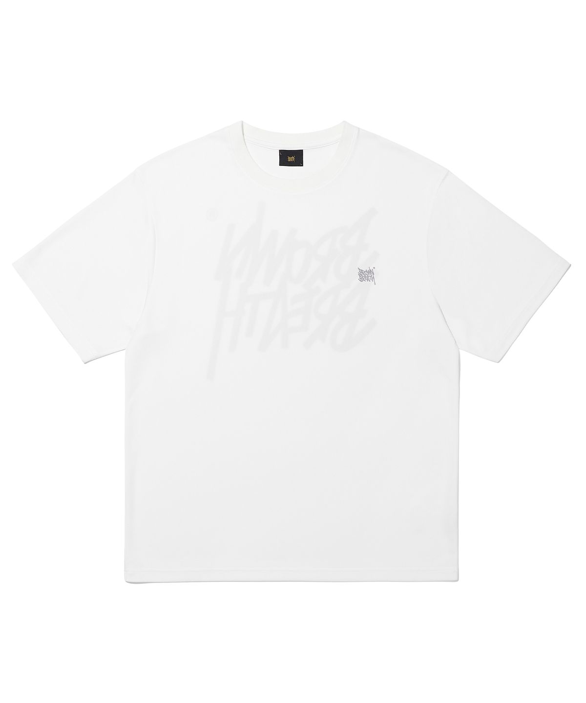 브라운브레스(BROWNBREATH) REFLECTIVE TAG MESH TEE - WHITE