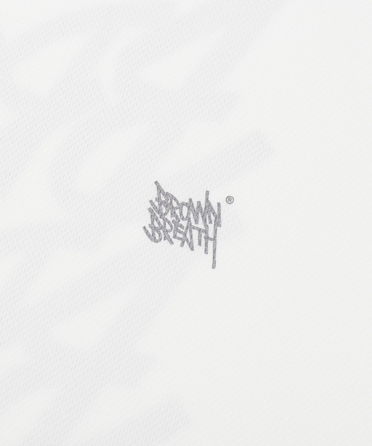 브라운브레스(BROWNBREATH) REFLECTIVE TAG MESH TEE - WHITE