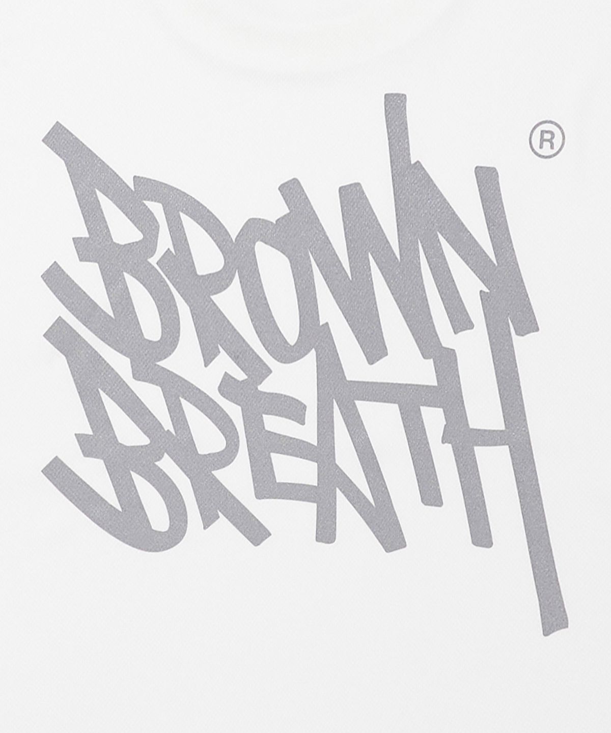 브라운브레스(BROWNBREATH) REFLECTIVE TAG MESH TEE - WHITE