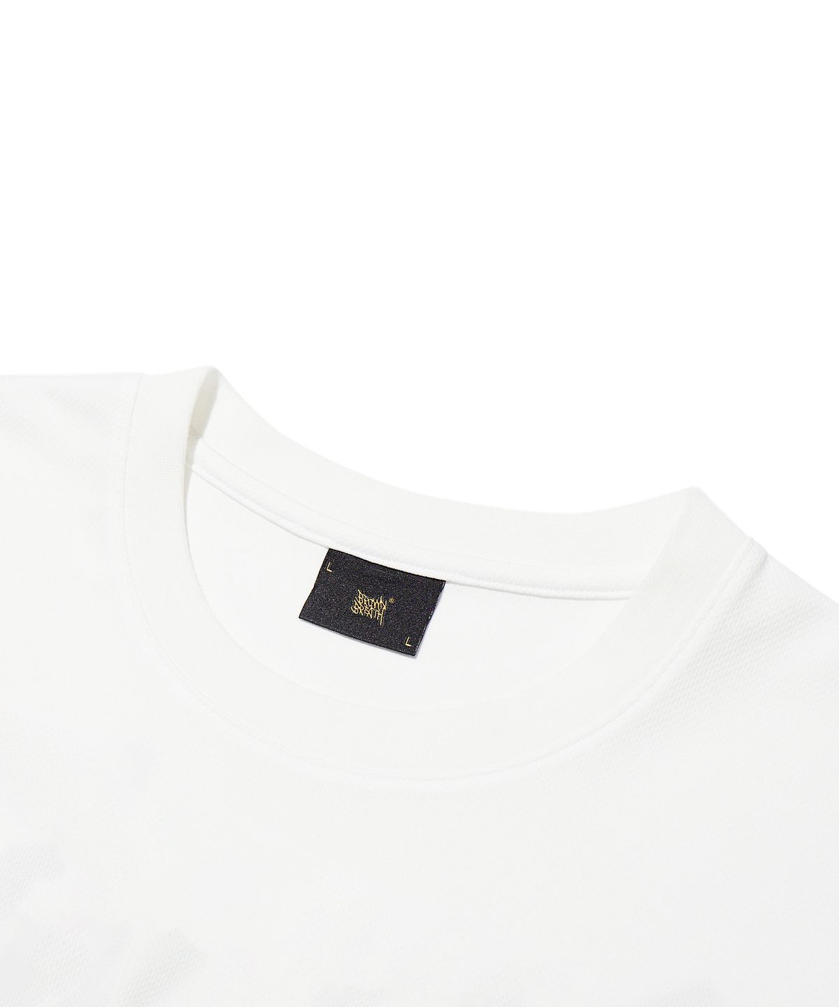 브라운브레스(BROWNBREATH) REFLECTIVE TAG MESH TEE - WHITE
