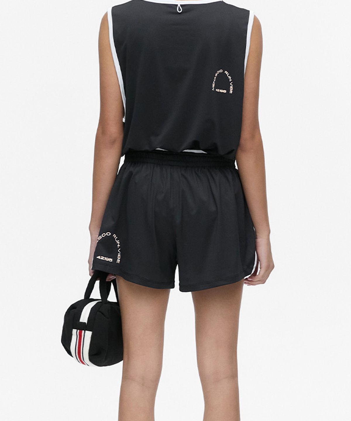 미나수(MENASOO) MESH RUNNER SOFT SHORTS_BLACK
