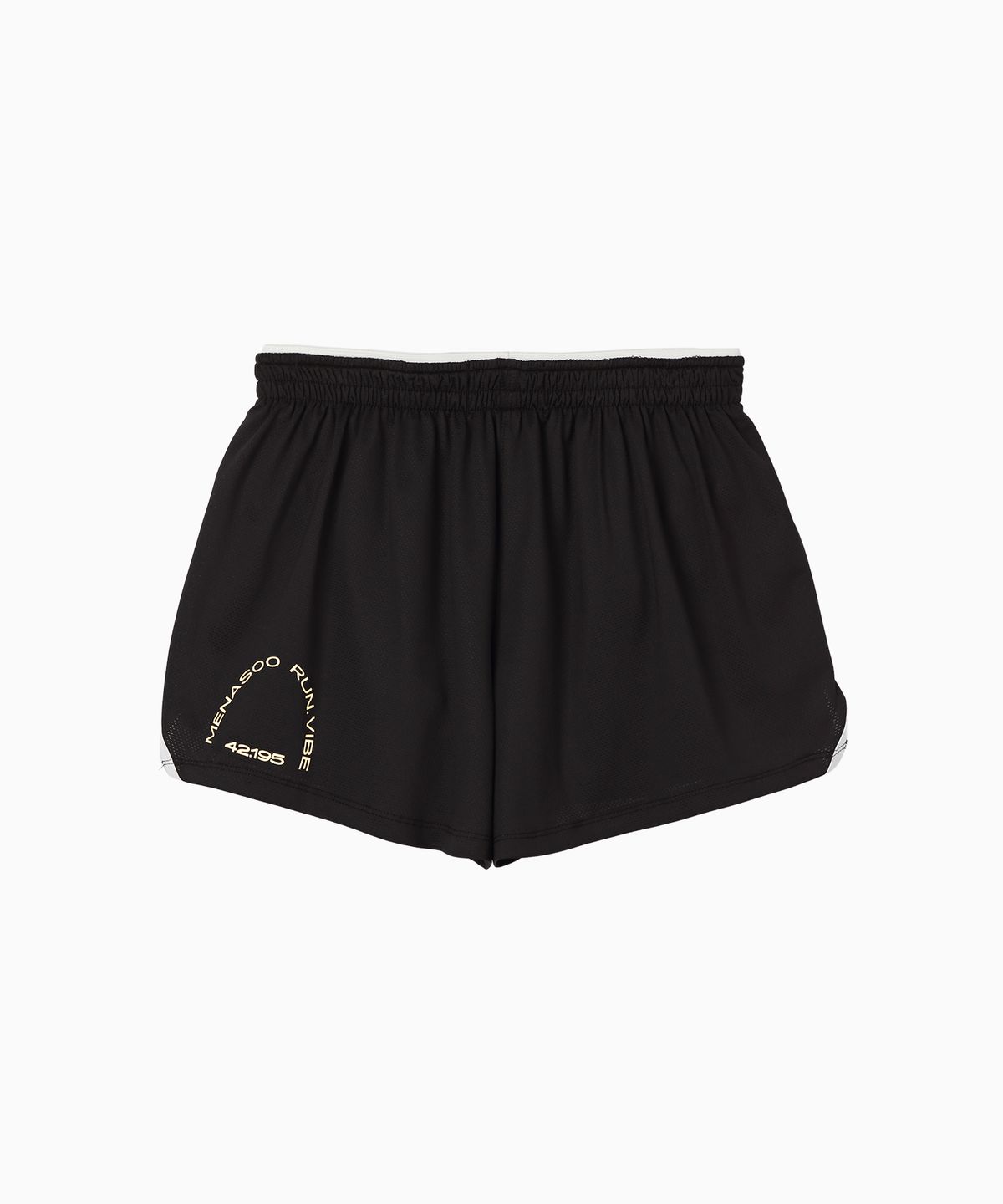 미나수(MENASOO) MESH RUNNER SOFT SHORTS_BLACK