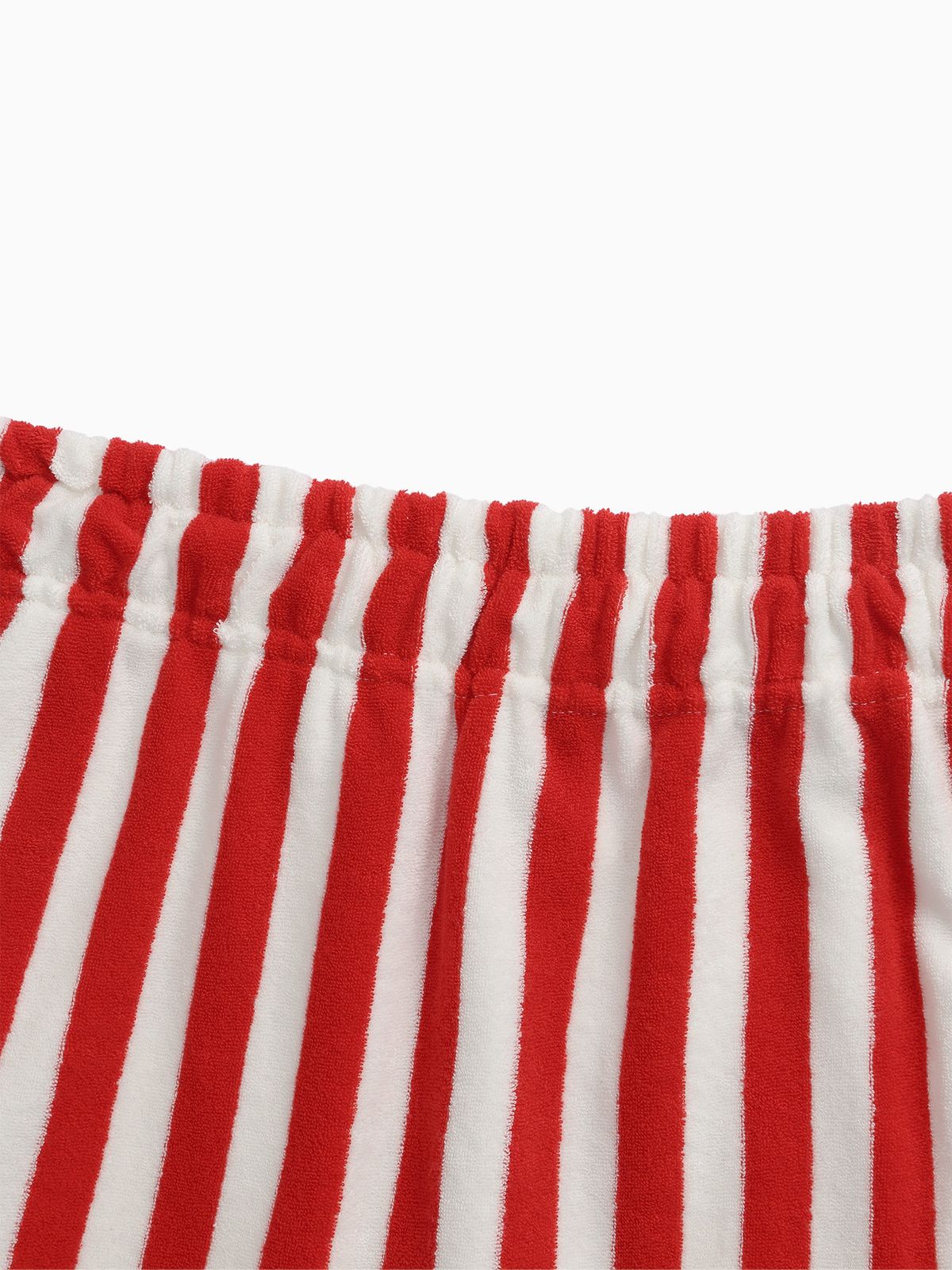 미나수(MENASOO) TERRY SWEAT PANTSKIRT_RED STRIPE ADDITION