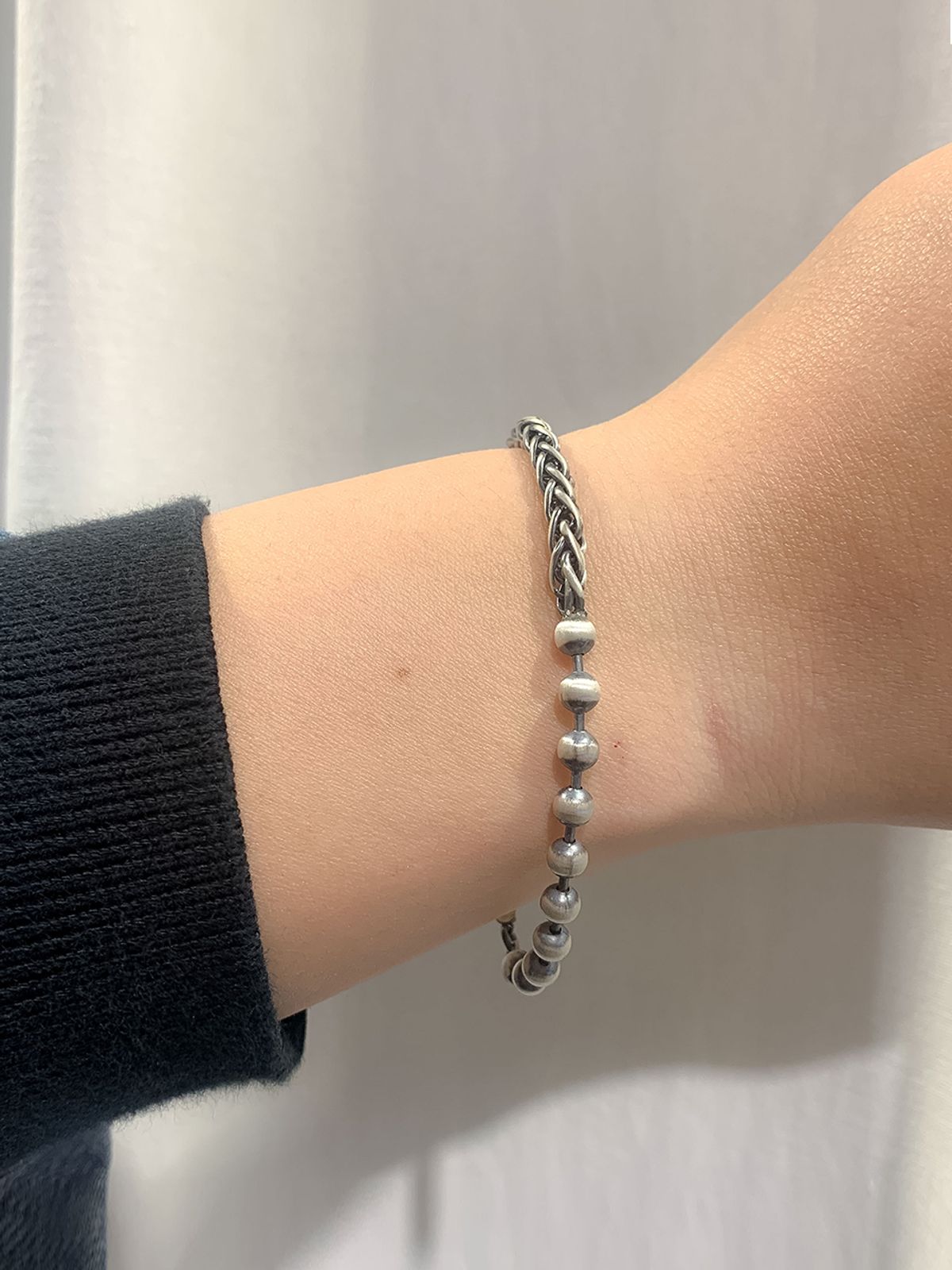 하랑(HARANG) HR 227B_Half & Half Chain Bracelet