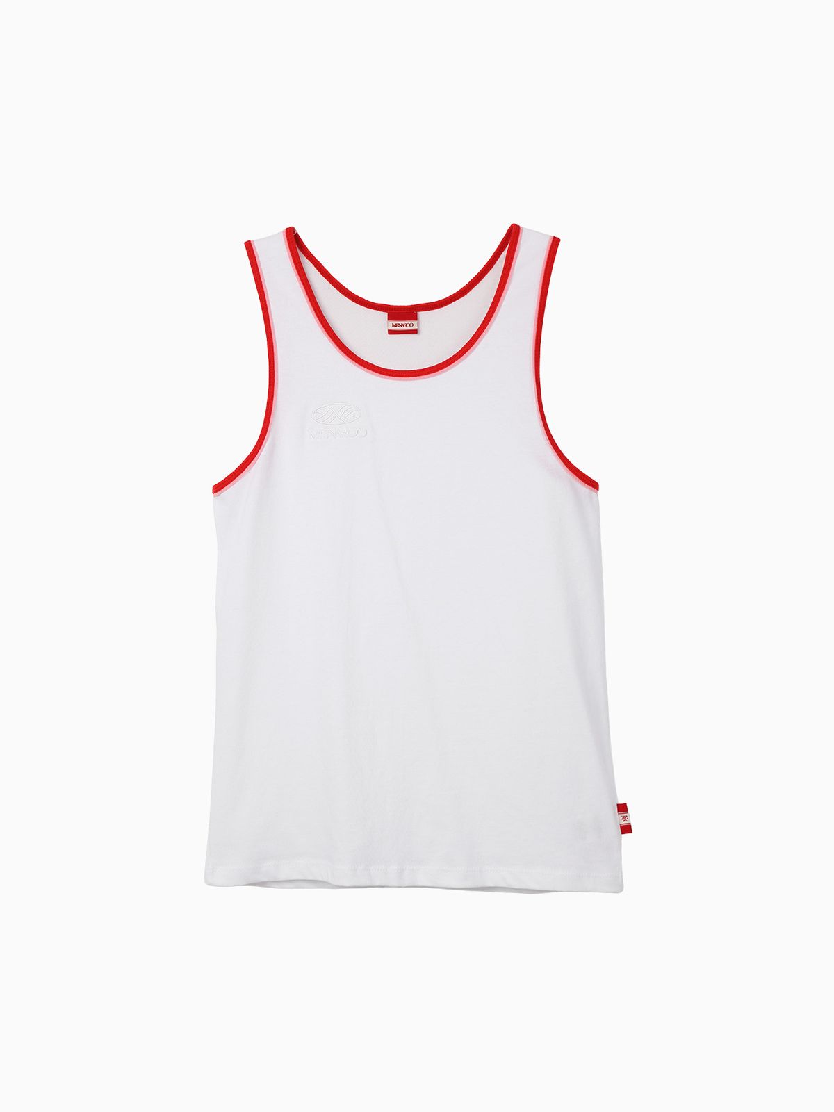 미나수(MENASOO) DOUBLE COLOR COVER COTTON SLEEVE_WHITE