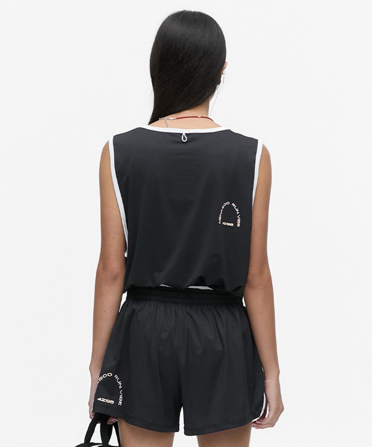 미나수(MENASOO) MESH RUNNER CLUB SLEEVE_BLACK