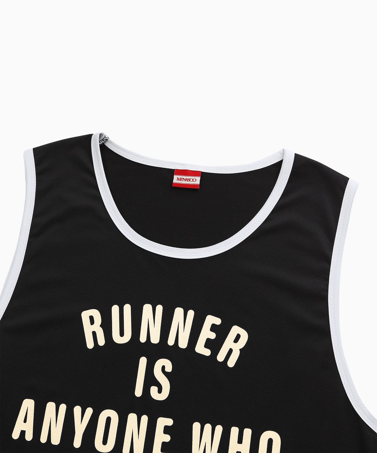 미나수(MENASOO) MESH RUNNER CLUB SLEEVE_BLACK