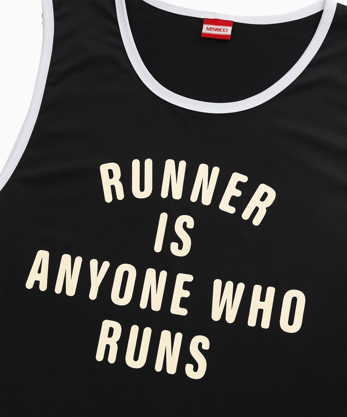 미나수(MENASOO) MESH RUNNER CLUB SLEEVE_BLACK