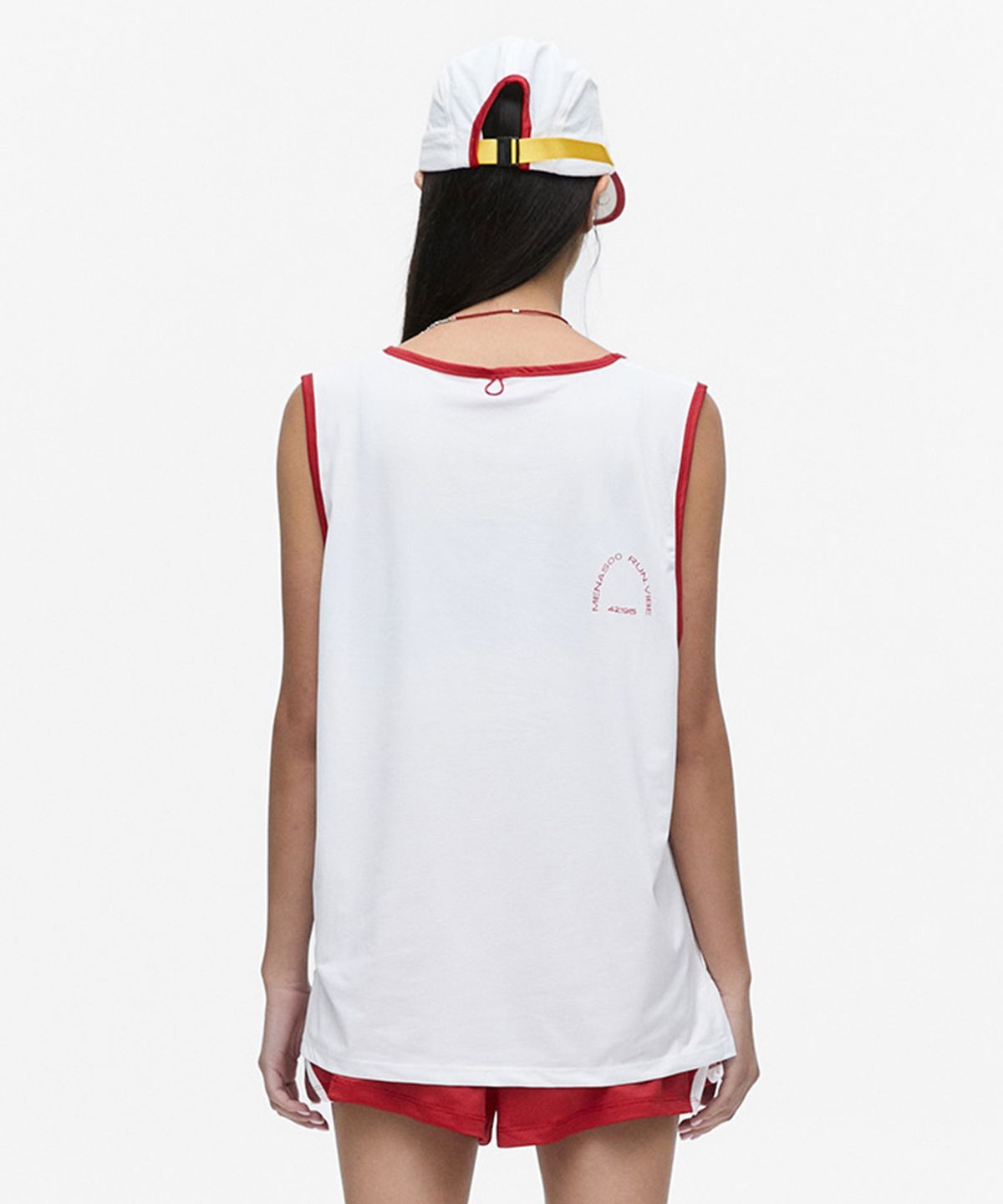 미나수(MENASOO) MESH RUNNER CLUB SLEEVE_WHITE