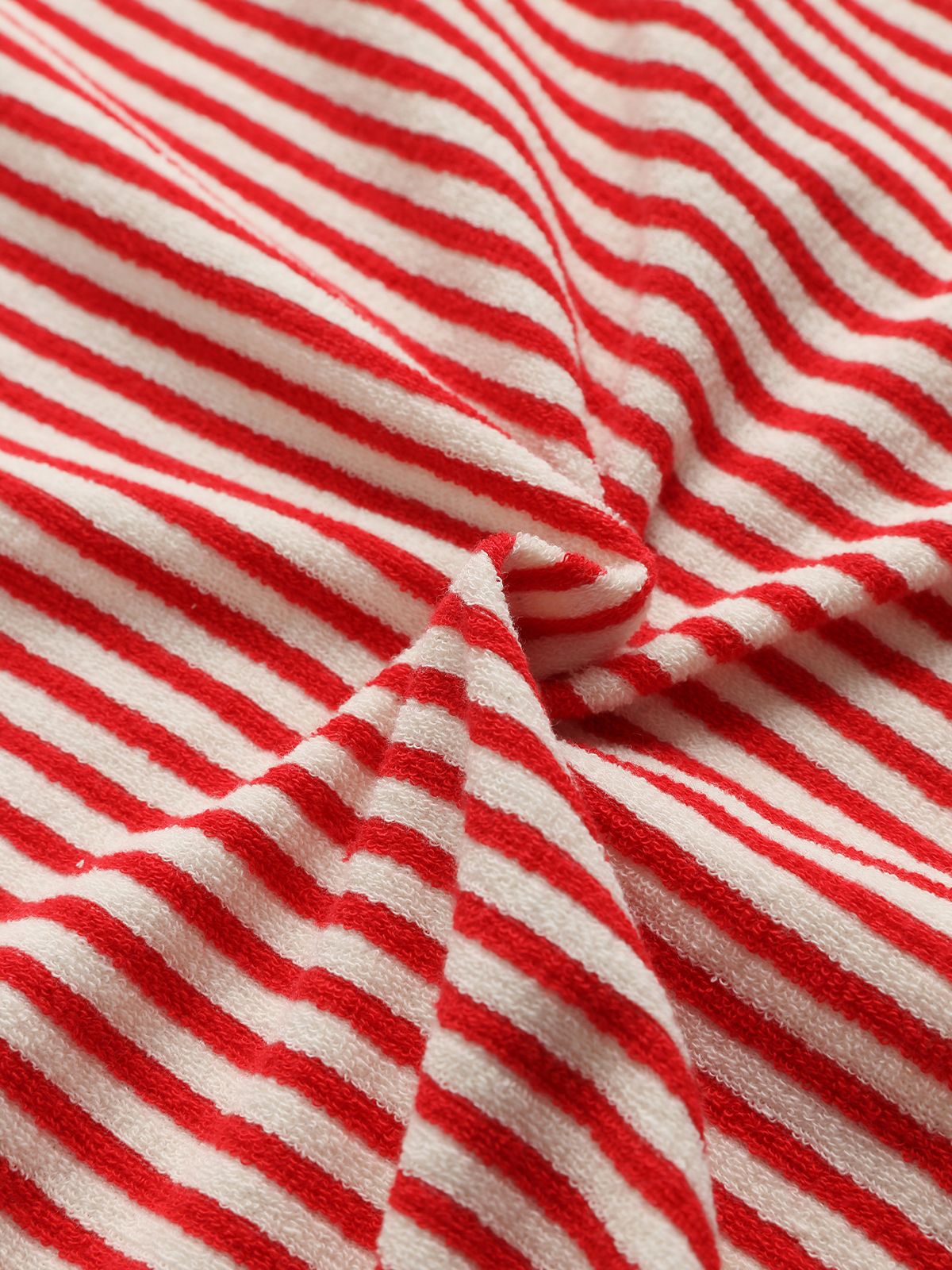 미나수(MENASOO) MENASOO SUMMER STRIPE TERRY STRAP ONEPIECE_RED