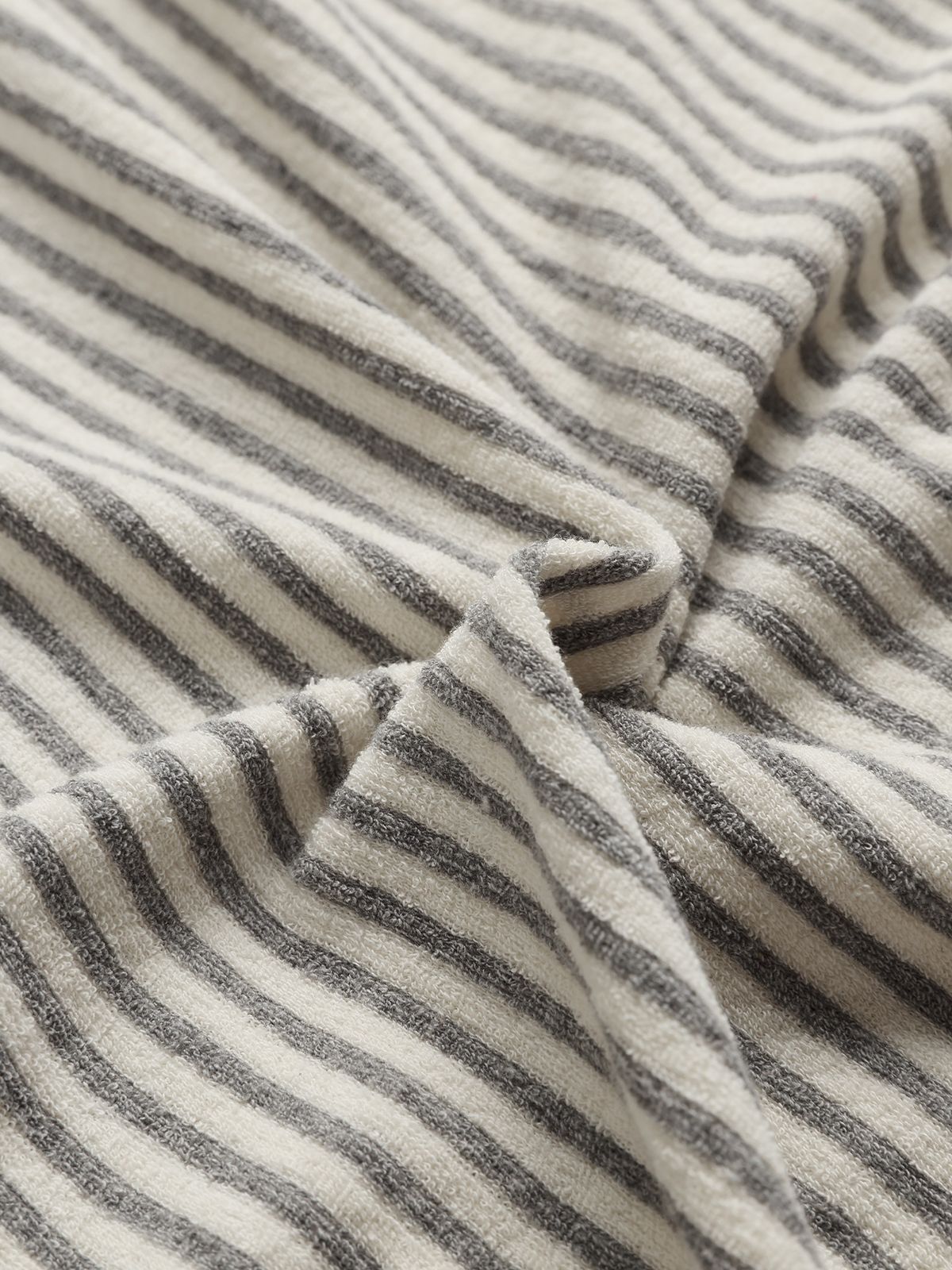 미나수(MENASOO) MENASOO SUMMER STRIPE TERRY STRAP ONEPIECE_GRAY