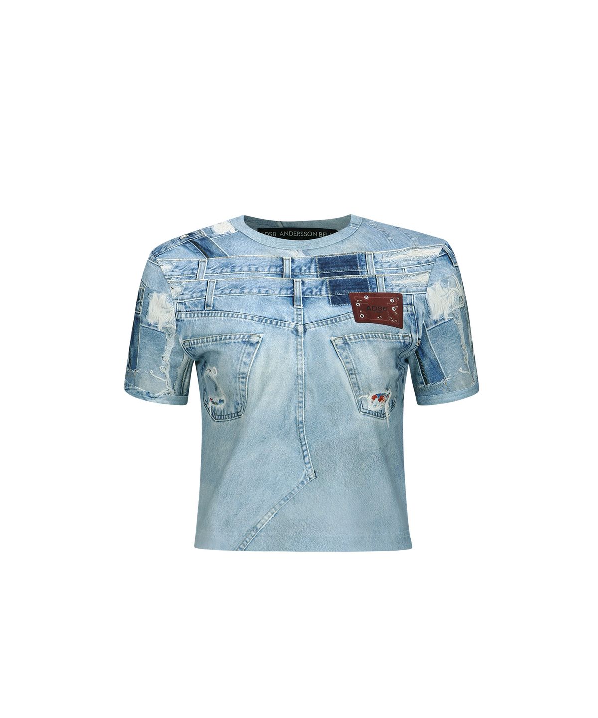 앤더슨벨(ADSB ANDERSSON BELL) (에센셜) 다니엘 데님 프린티드 티셔츠 atb1133w(DENIM BLUE)
