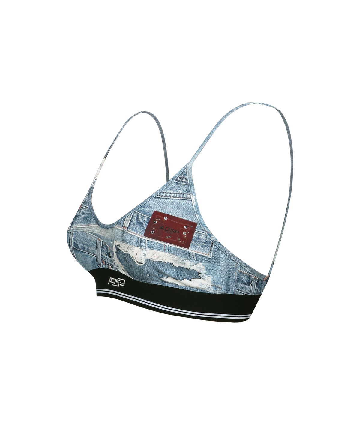 앤더슨벨(ADSB ANDERSSON BELL) 데님 프린트 브라탑 atb1112w(BLUE)