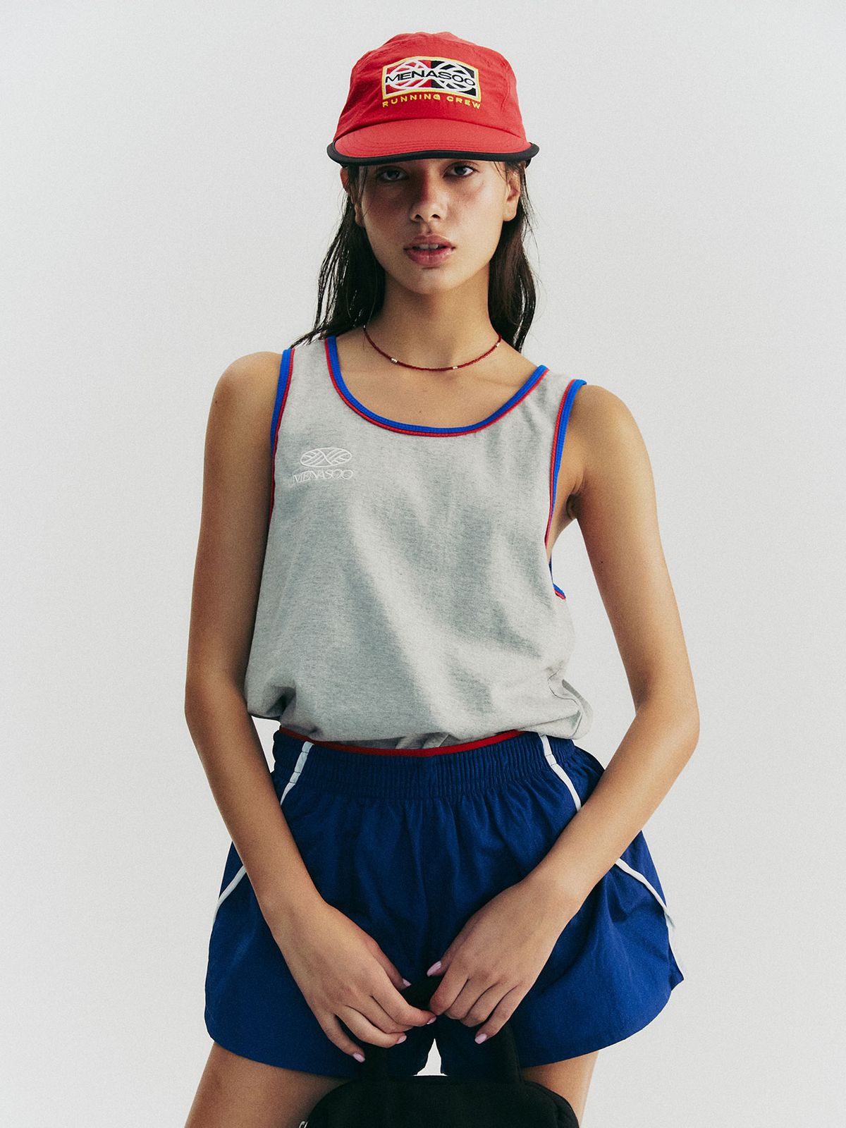 미나수(MENASOO) MENASOO TRACK CAMPCAP_RED