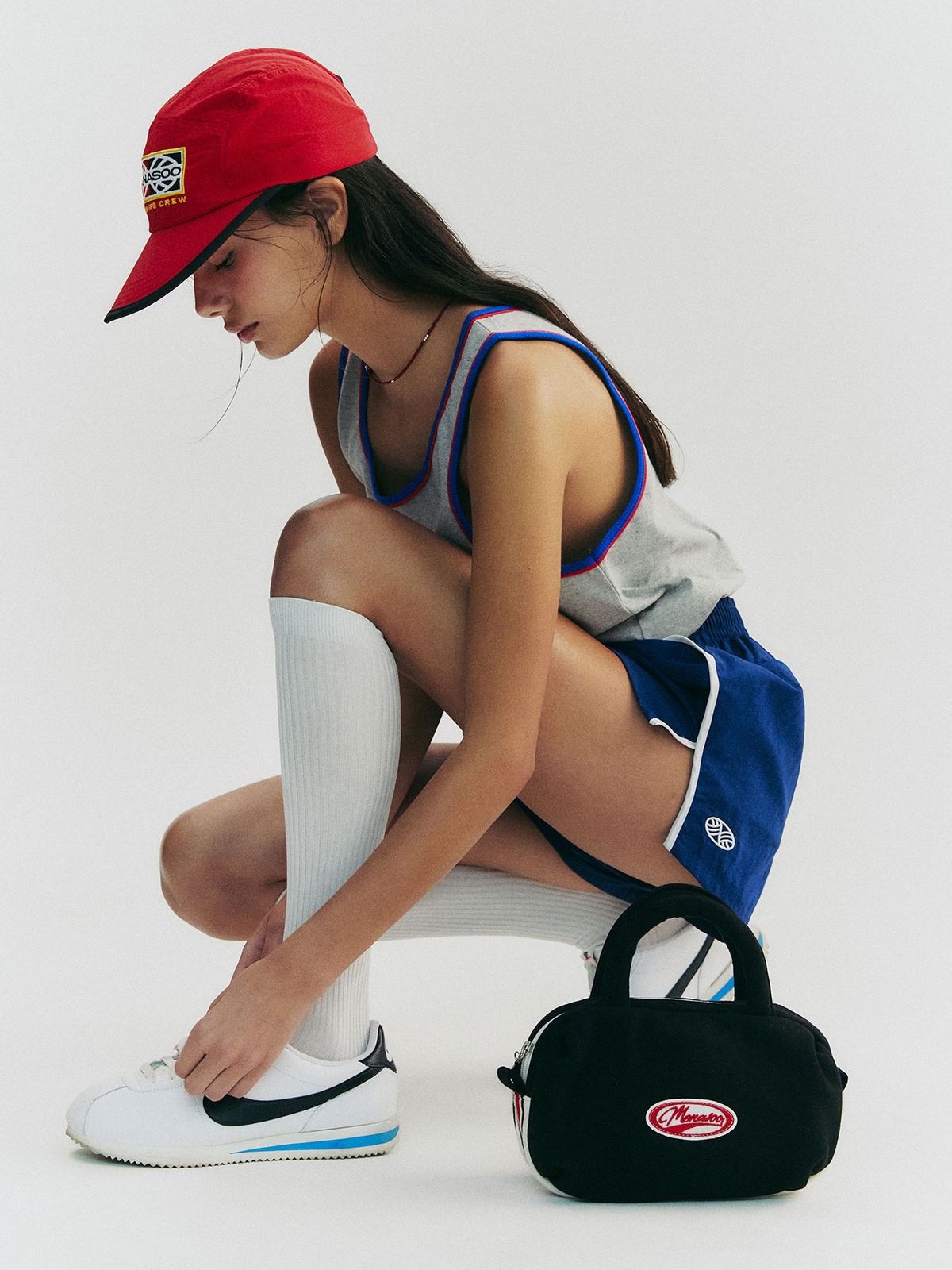 미나수(MENASOO) MENASOO TRACK CAMPCAP_RED