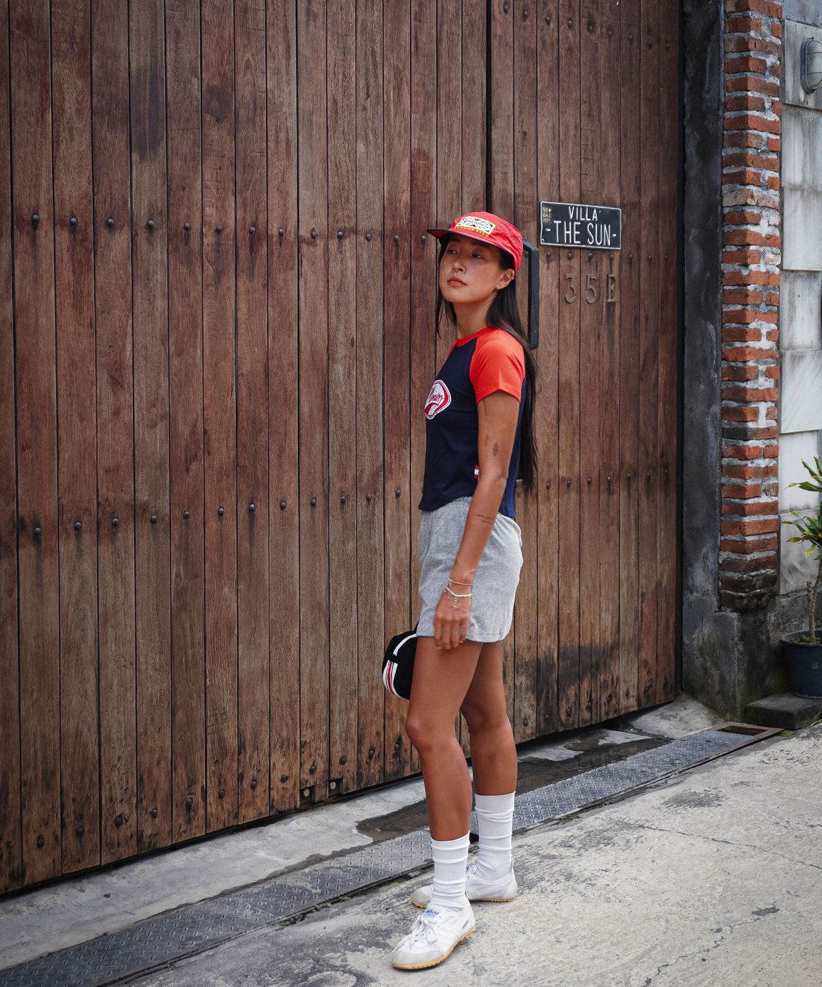 미나수(MENASOO) MENASOO TRACK CAMPCAP_RED