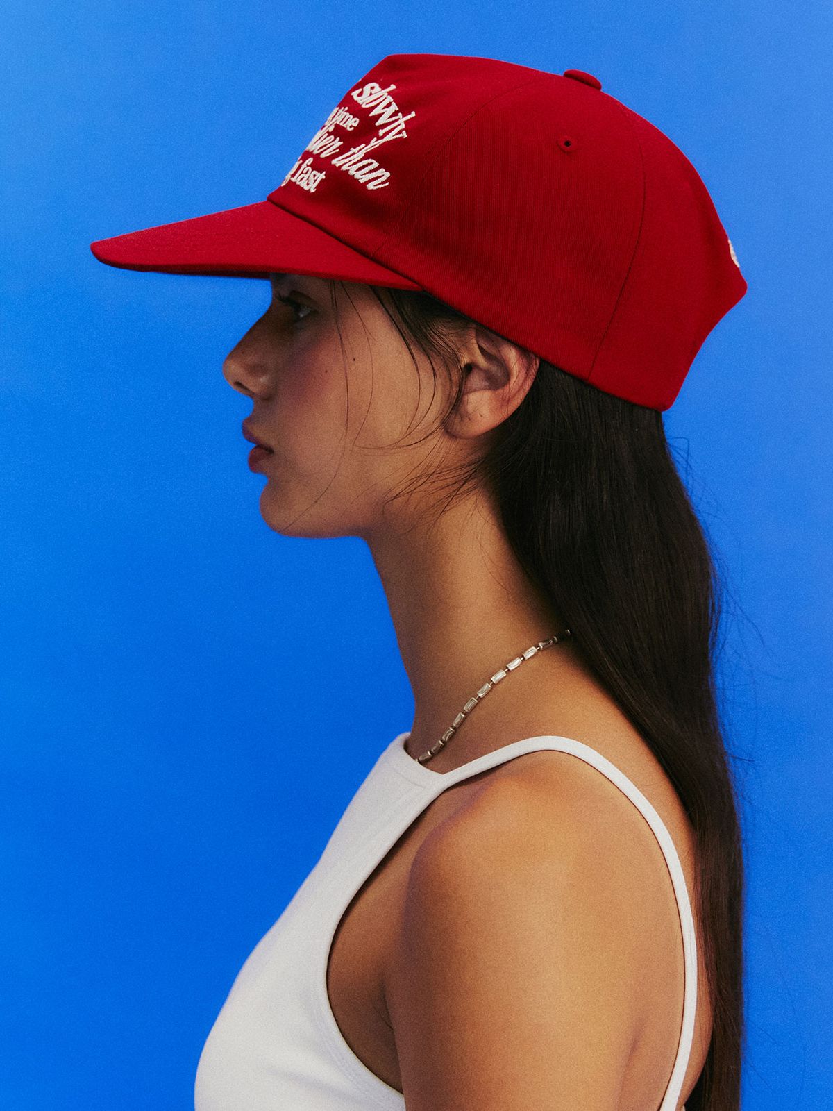 미나수(MENASOO) RUNNING SLOWLY COTTON CAP_RED