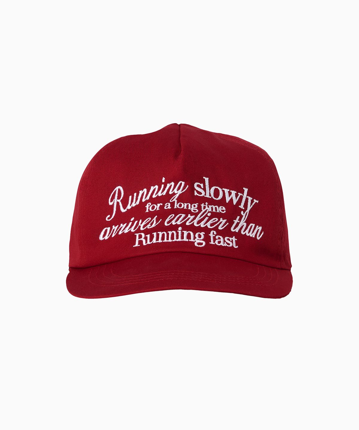 미나수(MENASOO) RUNNING SLOWLY COTTON CAP_RED