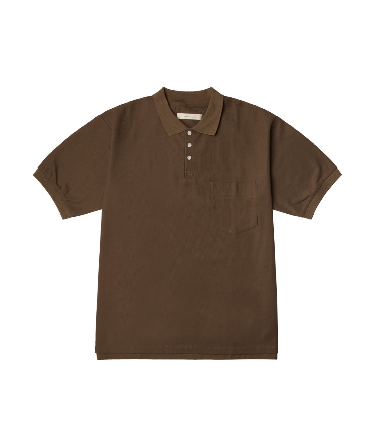 하프크라이즈 레이아웃(HALBKREIS LAYOUT) T20048 릴렉스드 피케 티셔츠_Brown