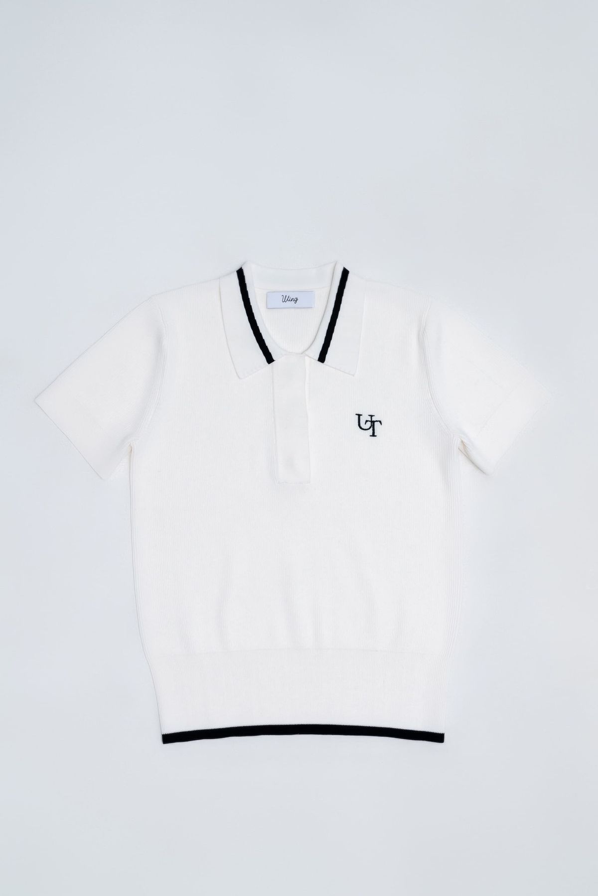 유팅골프(UTING GOLF) UT 반팔 폴로 니트 WHITE