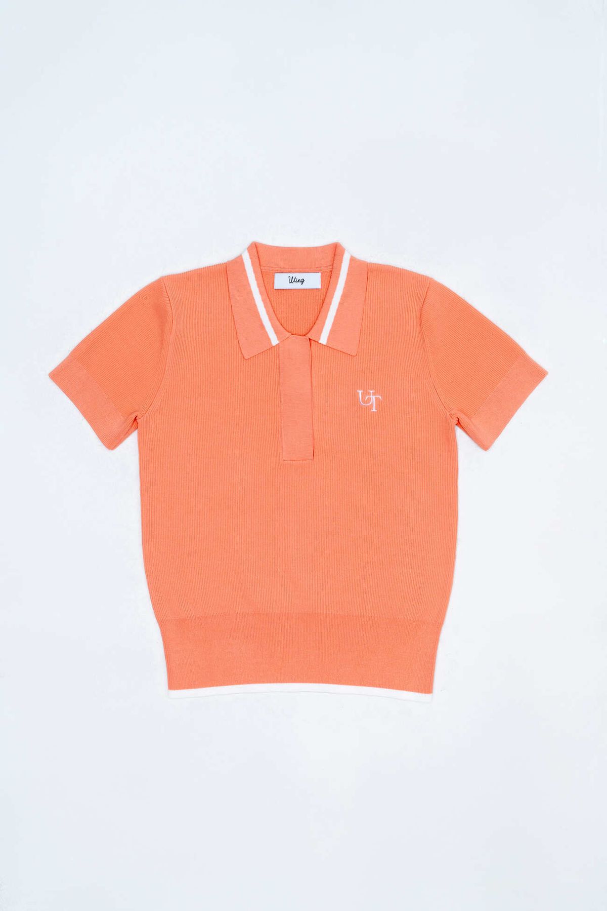 유팅골프(UTING GOLF) UT 반팔 폴로 니트 PEACH