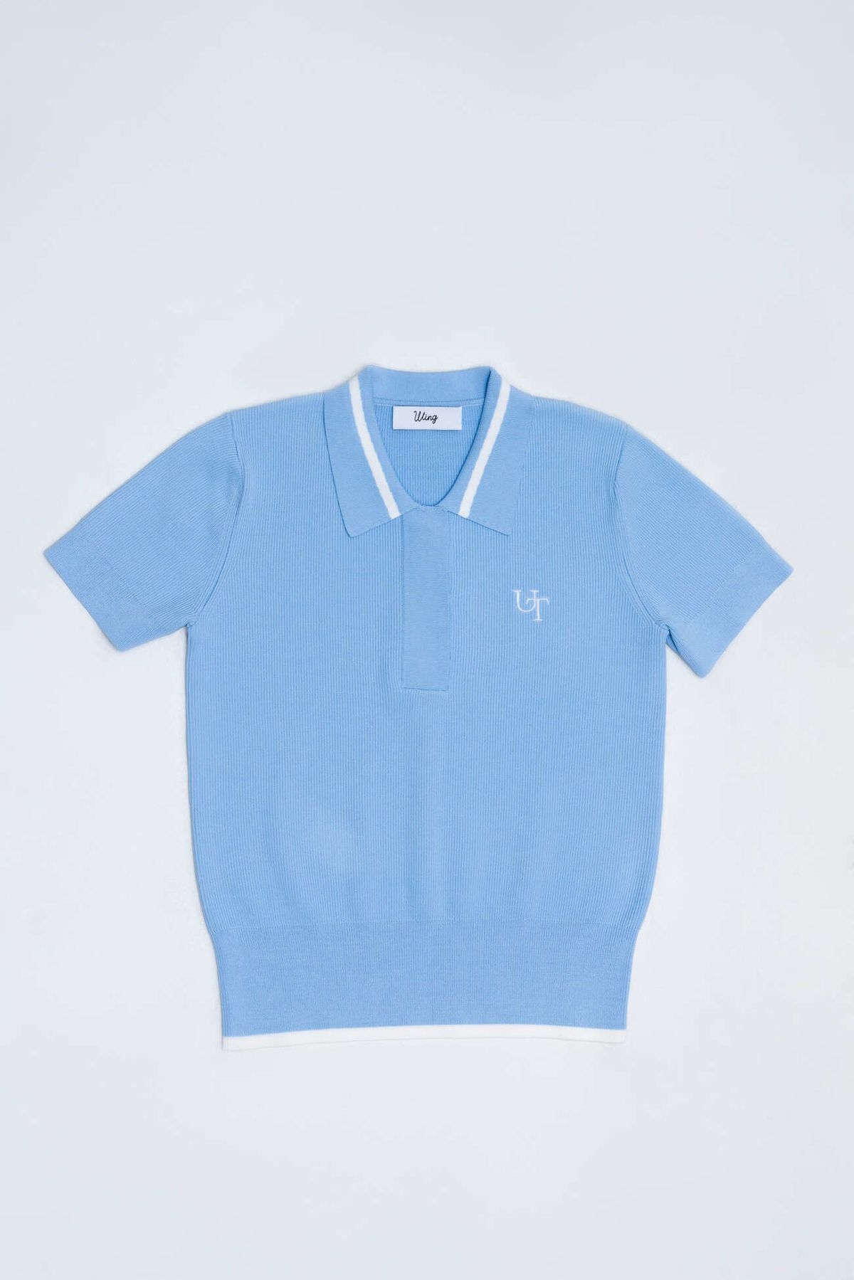 유팅골프(UTING GOLF) UT 반팔 폴로 니트 SKY BLUE