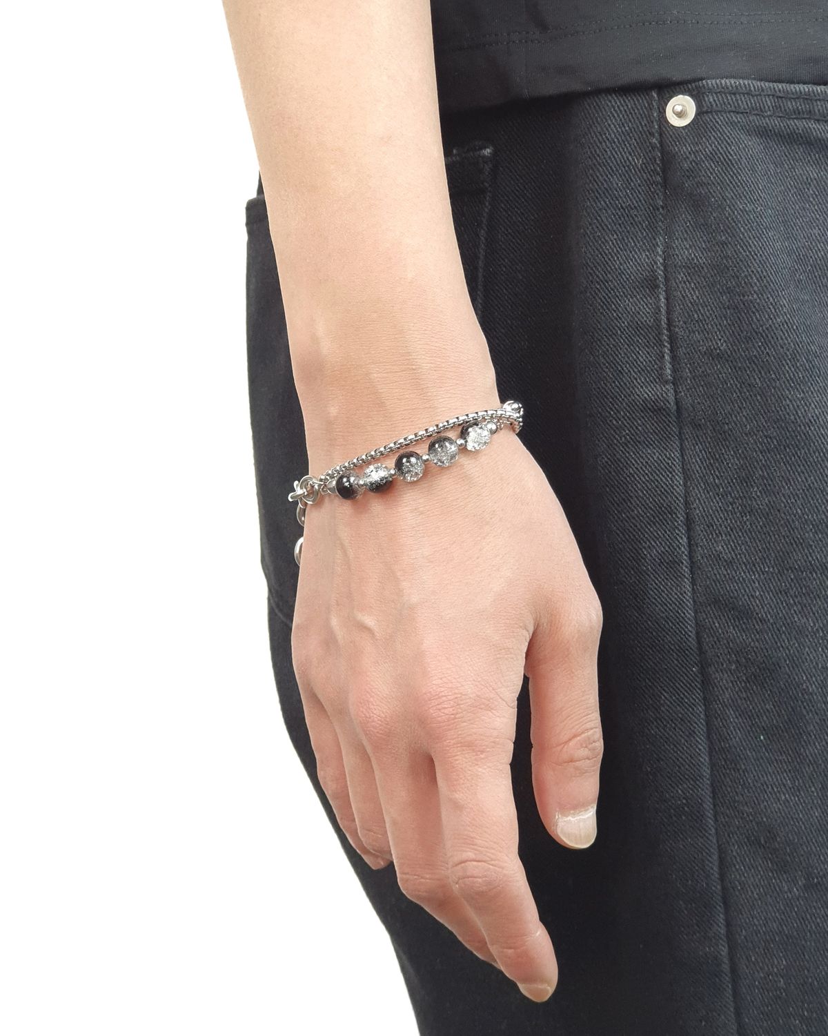 바이브(BYBE) Layered Marble beads bracelet