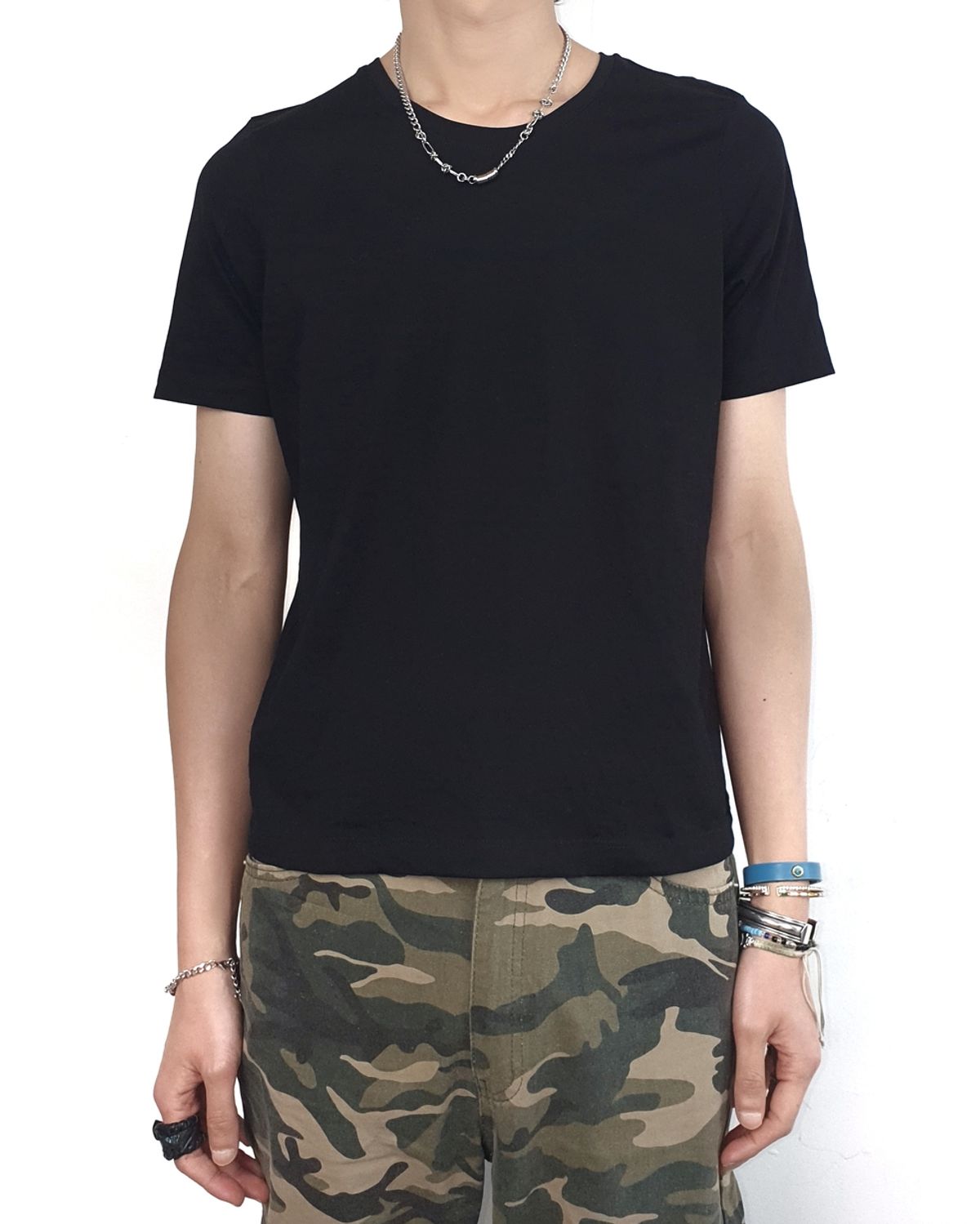 바이브(BYBE) layered mix chain necklace