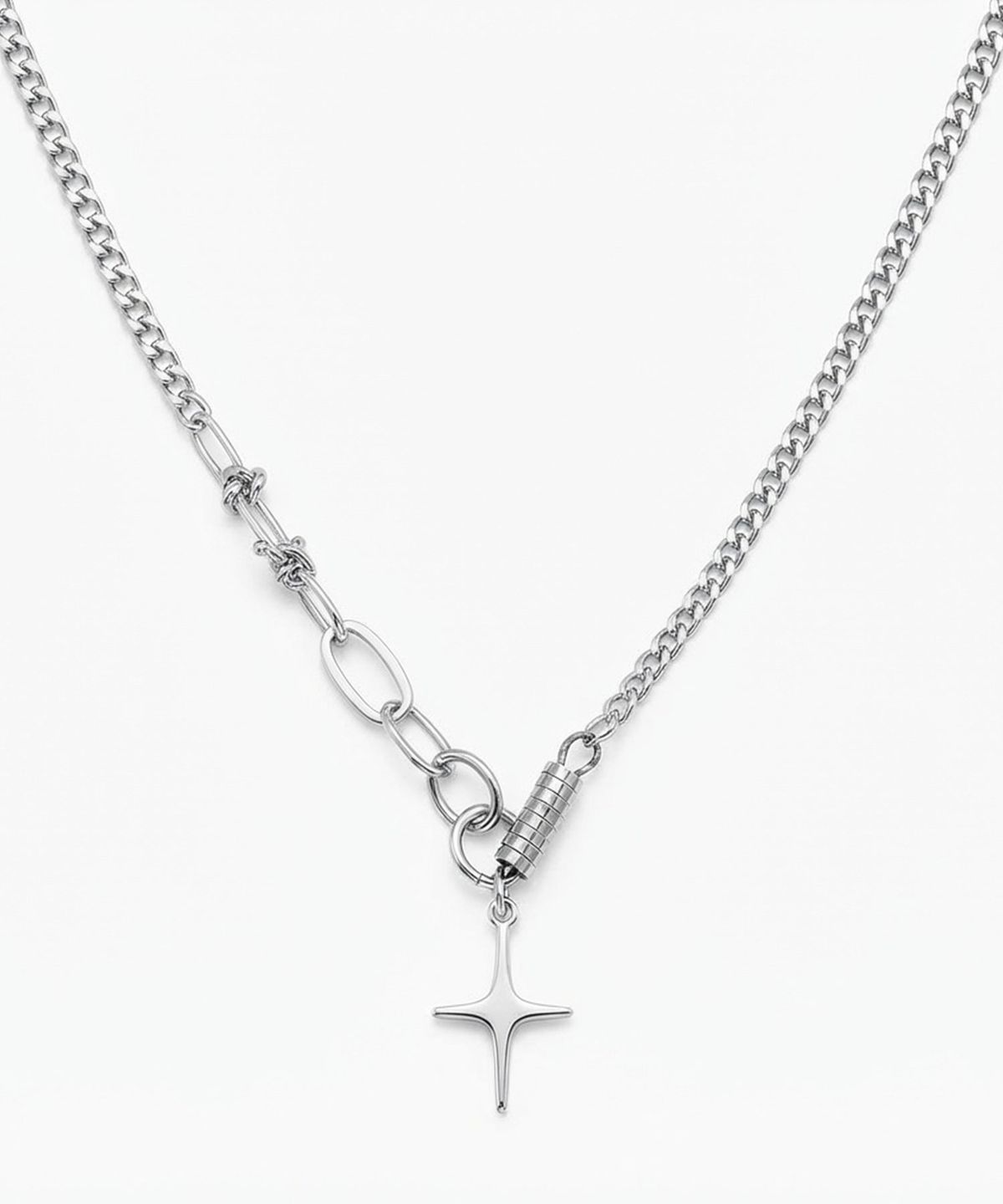 바이브(BYBE) layered mix chain necklace