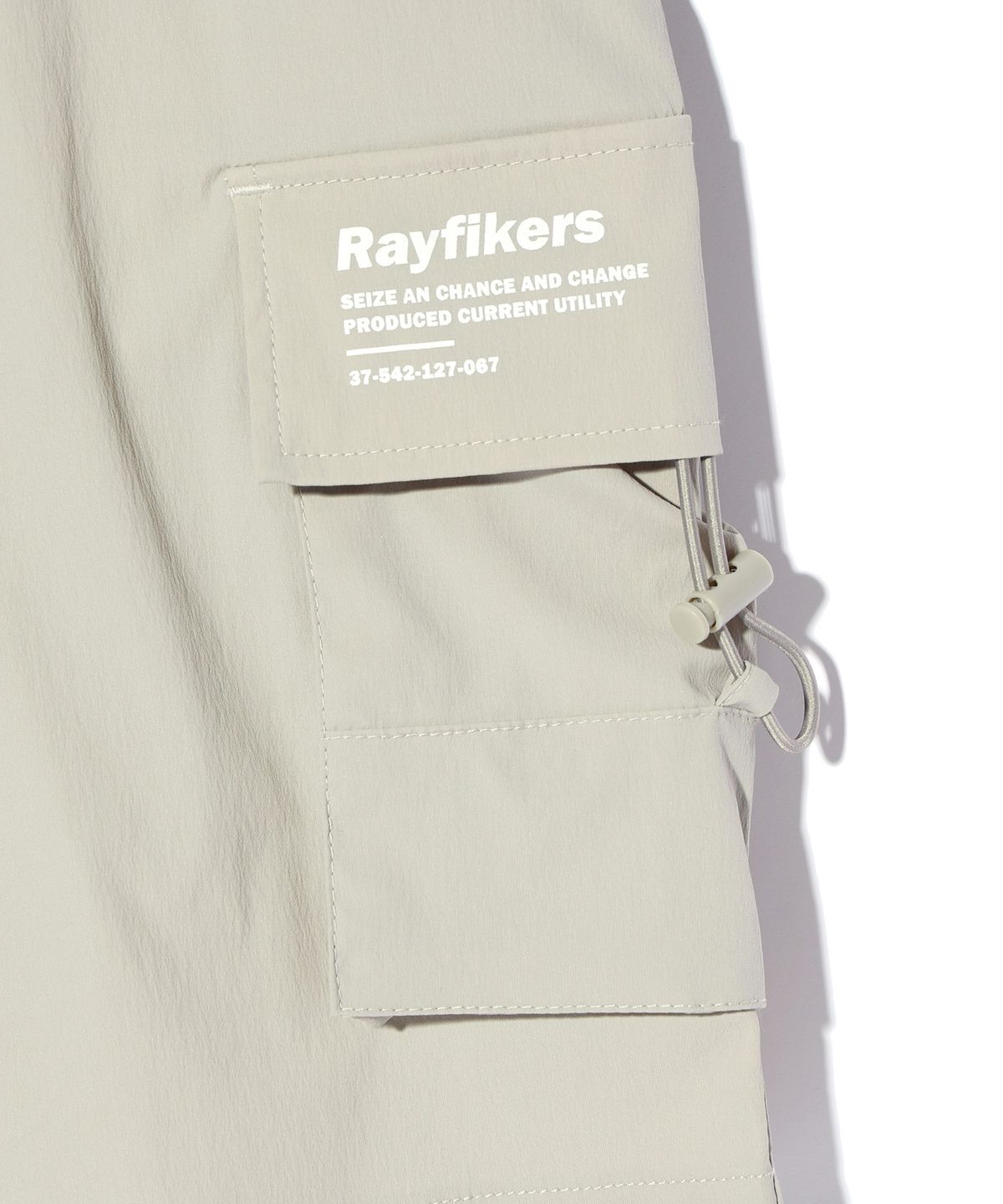 레이피커스(RAYFIKERS) 더블 스트링 카고 쇼츠 BEIGE (MO2PU383-005)
