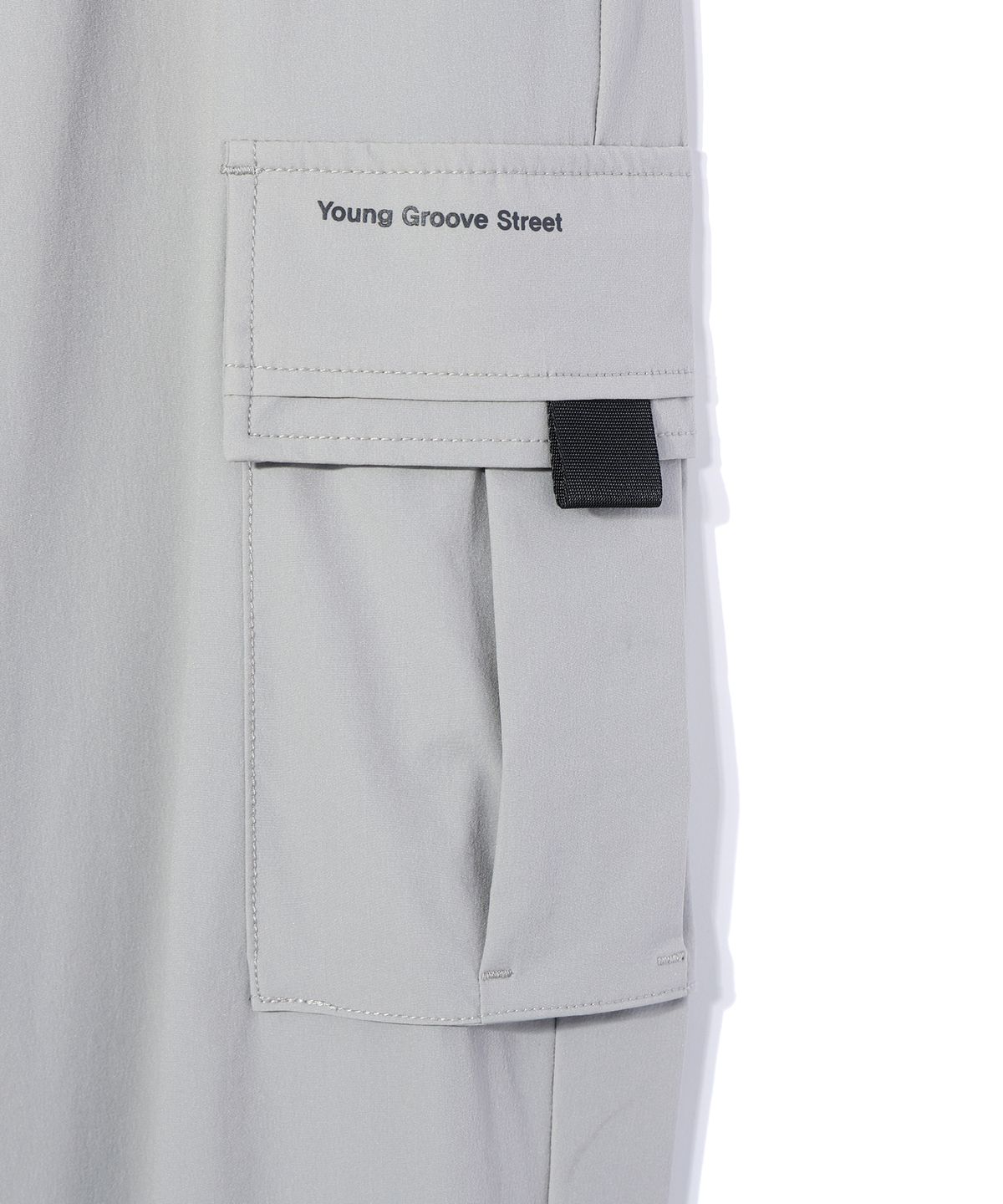 디스트나인(DISTN9NE) 와이드 나일론 카고 팬츠 GREY (LO8PU788-072)