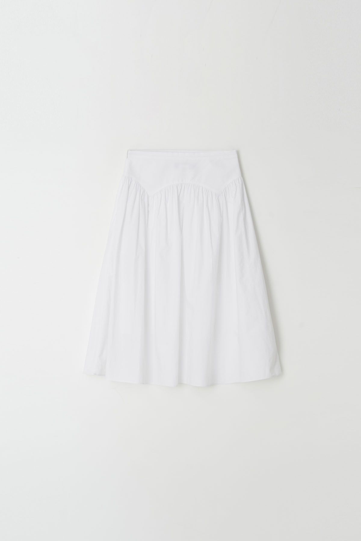 더페니(THE PENNY) MAY SHIRRING SKIRT - Ivory