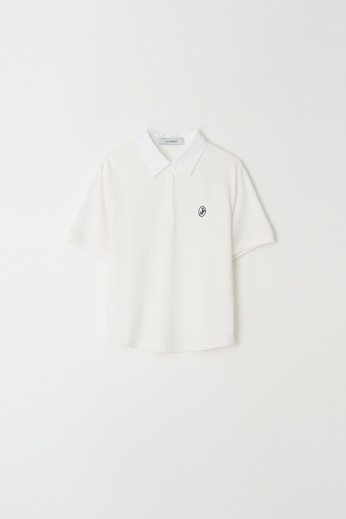 더페니(THE PENNY) PIGUE HAIF TEE - Ivory