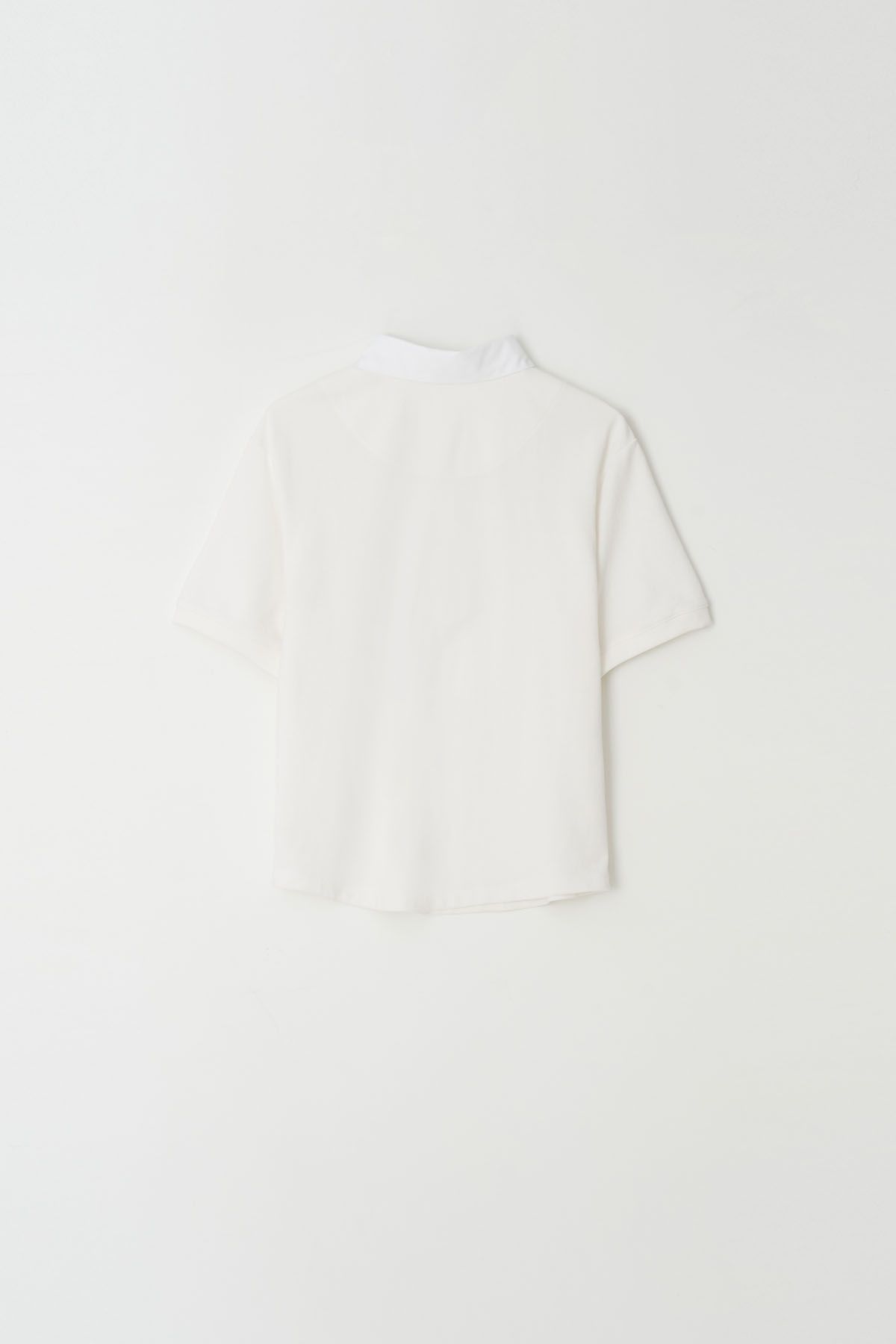 더페니(THE PENNY) PIGUE HAIF TEE - Ivory