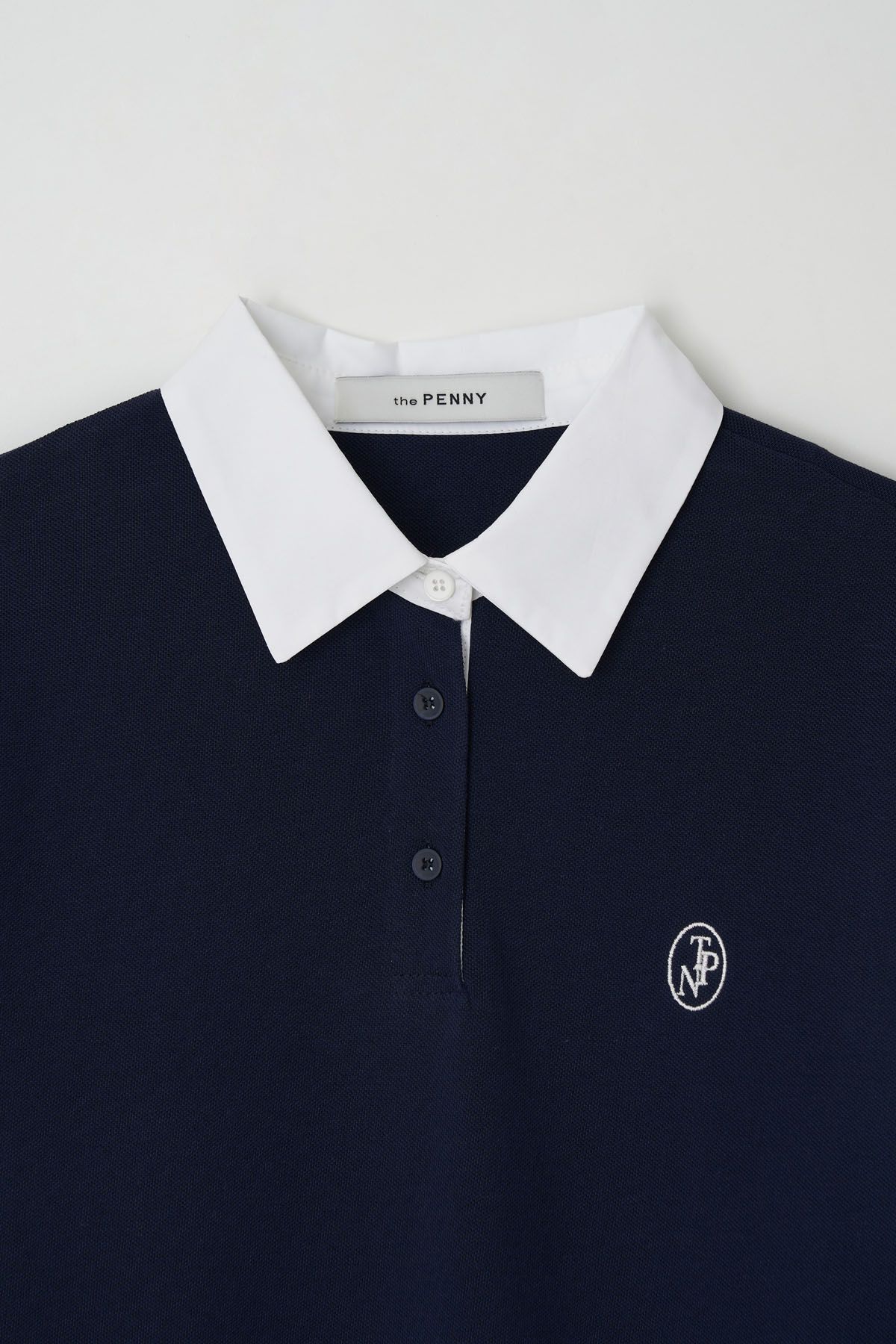 더페니(THE PENNY) PIGUE HAIF TEE - Ivory