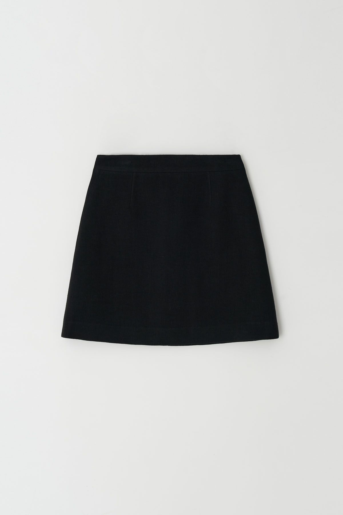 더페니(THE PENNY) LINENE MINI SKIRT - Black