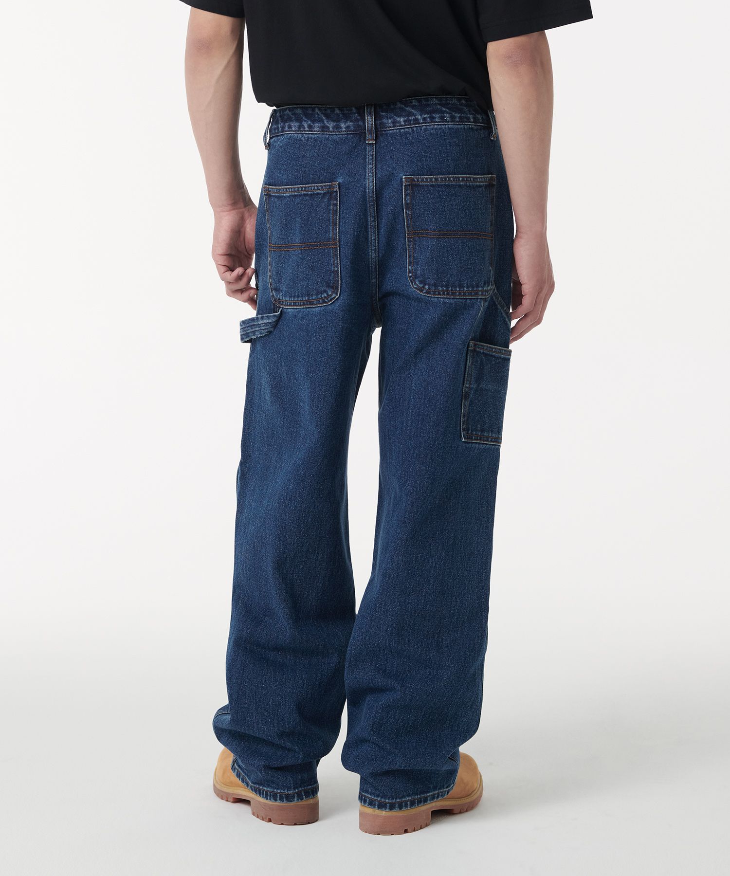 ★MUSINSA STANDARD★ Denim wide double knee carpenter pants MUSINSA | MUSINSA STANDARD Denim wide double knee carpenter