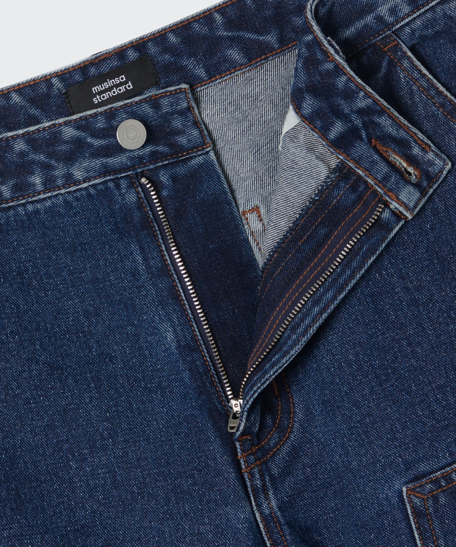 ★MUSINSA STANDARD★ Denim wide double knee carpenter pants MUSINSA | MUSINSA STANDARD Denim Wide Double Knee Carpenter