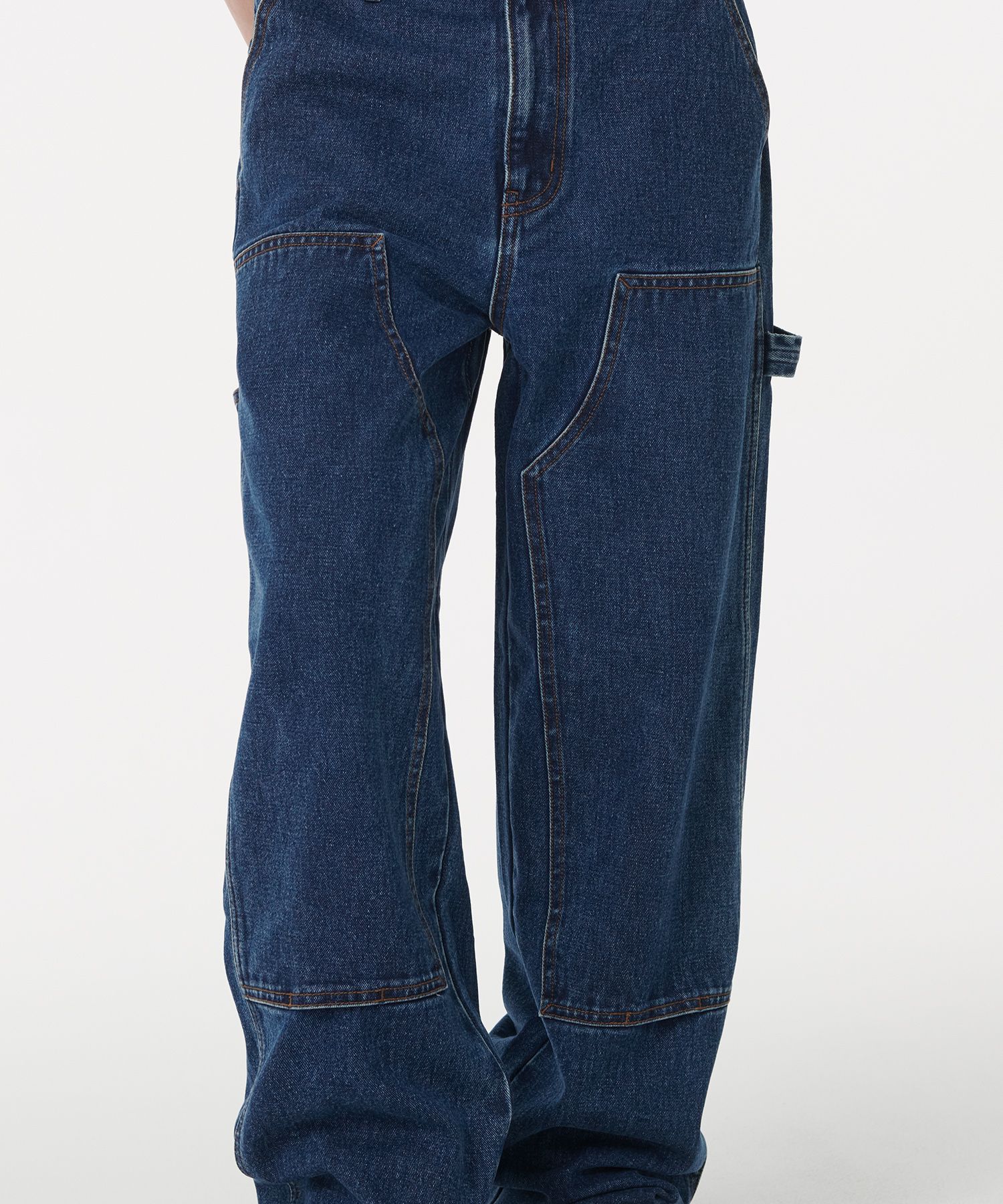 ★MUSINSA STANDARD★ Denim wide double knee carpenter pants MUSINSA | MUSINSA STANDARD Denim wide double knee carpenter