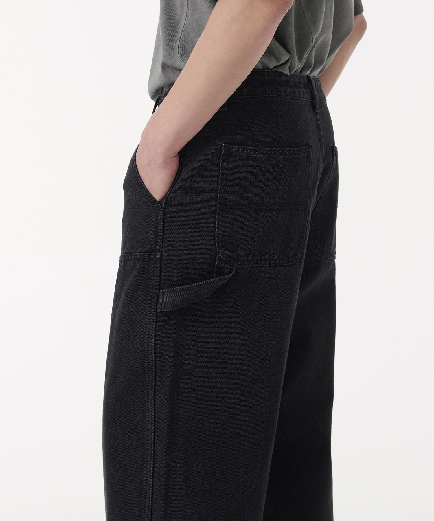 ★MUSINSA STANDARD★ Denim wide double knee carpenter pants MUSINSA | MUSINSA STANDARD Denim wide double knee carpenter