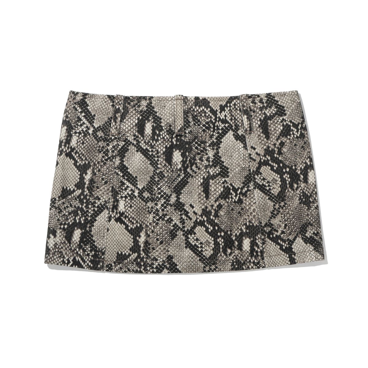 엑스트라오디너리(EXTRAORDINARY) WOMEN PYTHON SKIRT   D/GREY