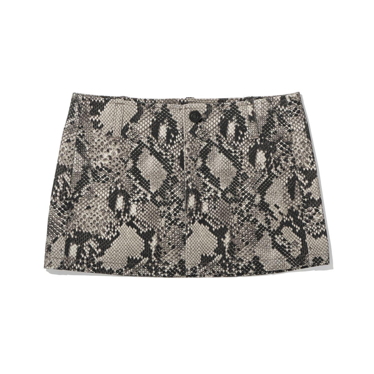 엑스트라오디너리(EXTRAORDINARY) WOMEN PYTHON SKIRT   D/GREY