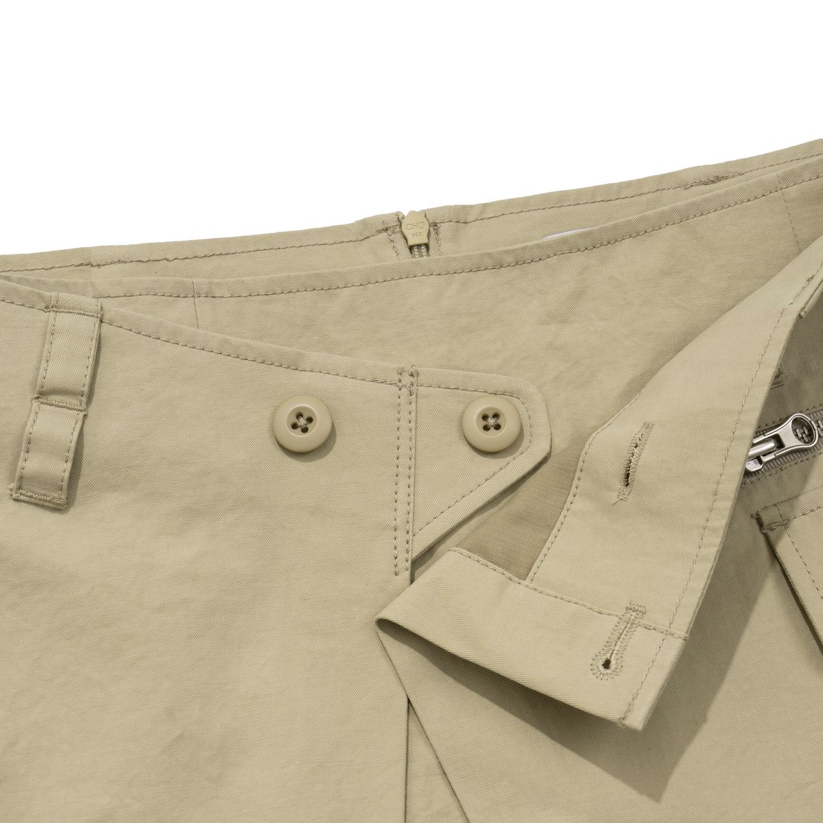 엑스트라오디너리(EXTRAORDINARY) WOMEN CARGO WRAP SKIRT   BEIGE