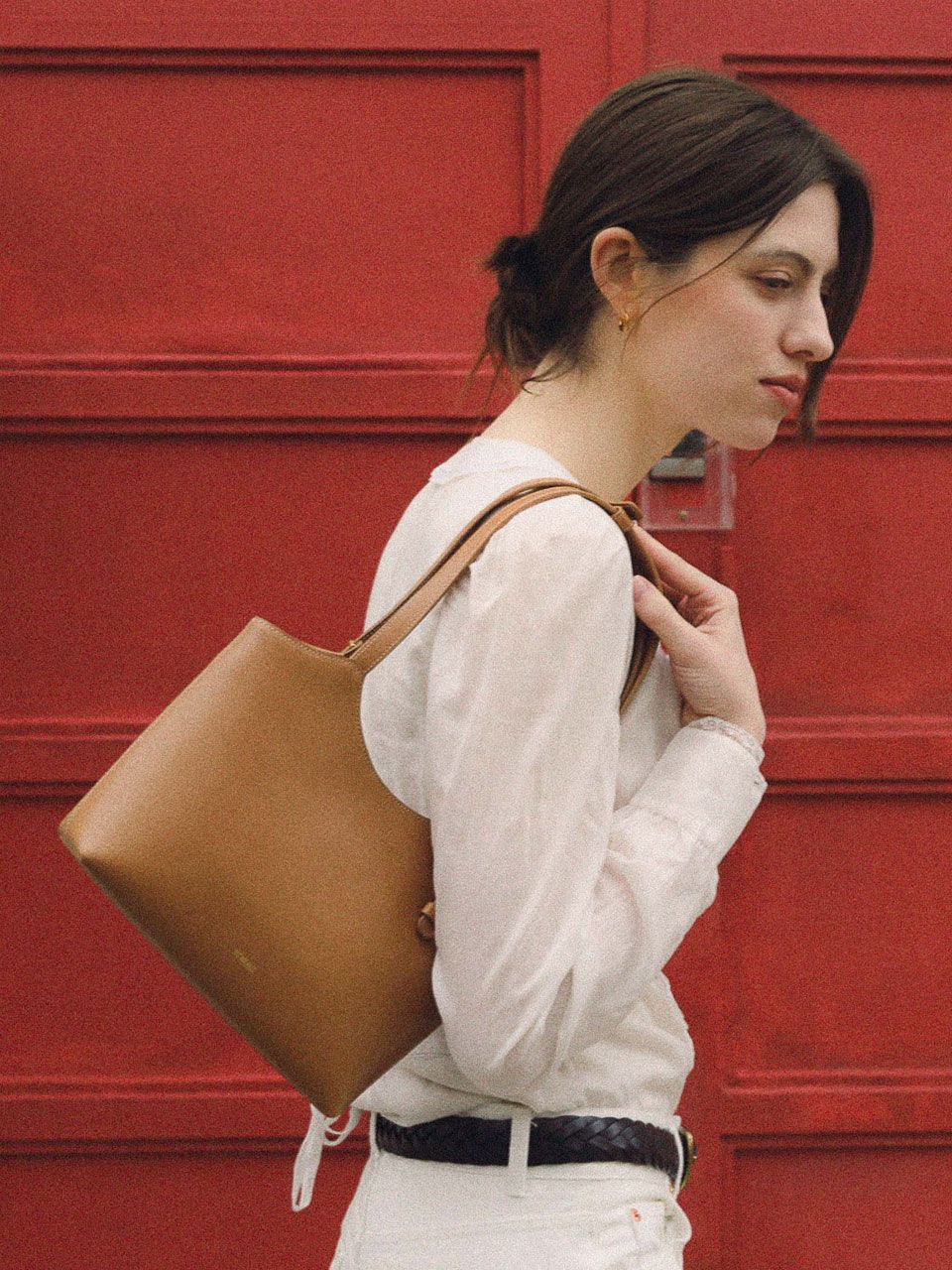 MUSINSA | DEMERIEL 90 Veneta bag Small Soft Brown