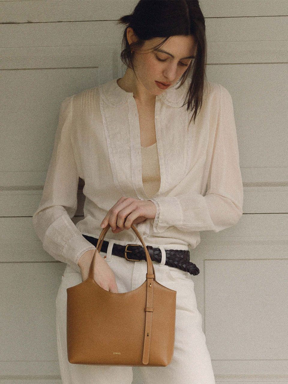 ★DE MERIEL★ 90 Veneta Bag Small Tan Brown VENETA MUSINSA | DEMERIEL 90 Veneta Bag Small Tan Brown