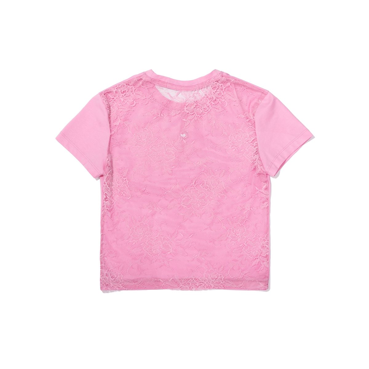 엑스트라오디너리(EXTRAORDINARY) WOMEN  SYMBOL LACE TEE   PINK