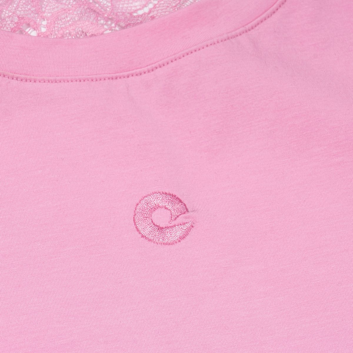 엑스트라오디너리(EXTRAORDINARY) WOMEN  SYMBOL LACE TEE   PINK