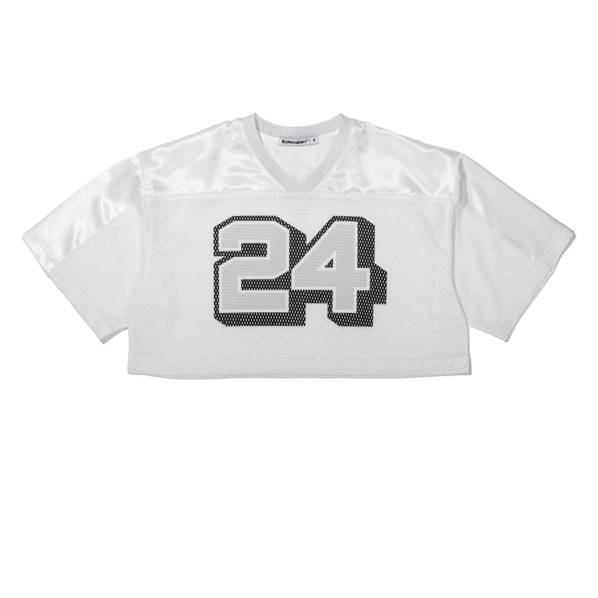 엑스트라오디너리(EXTRAORDINARY) WOMEN MASH CROP JERSEY   OFF WHITE