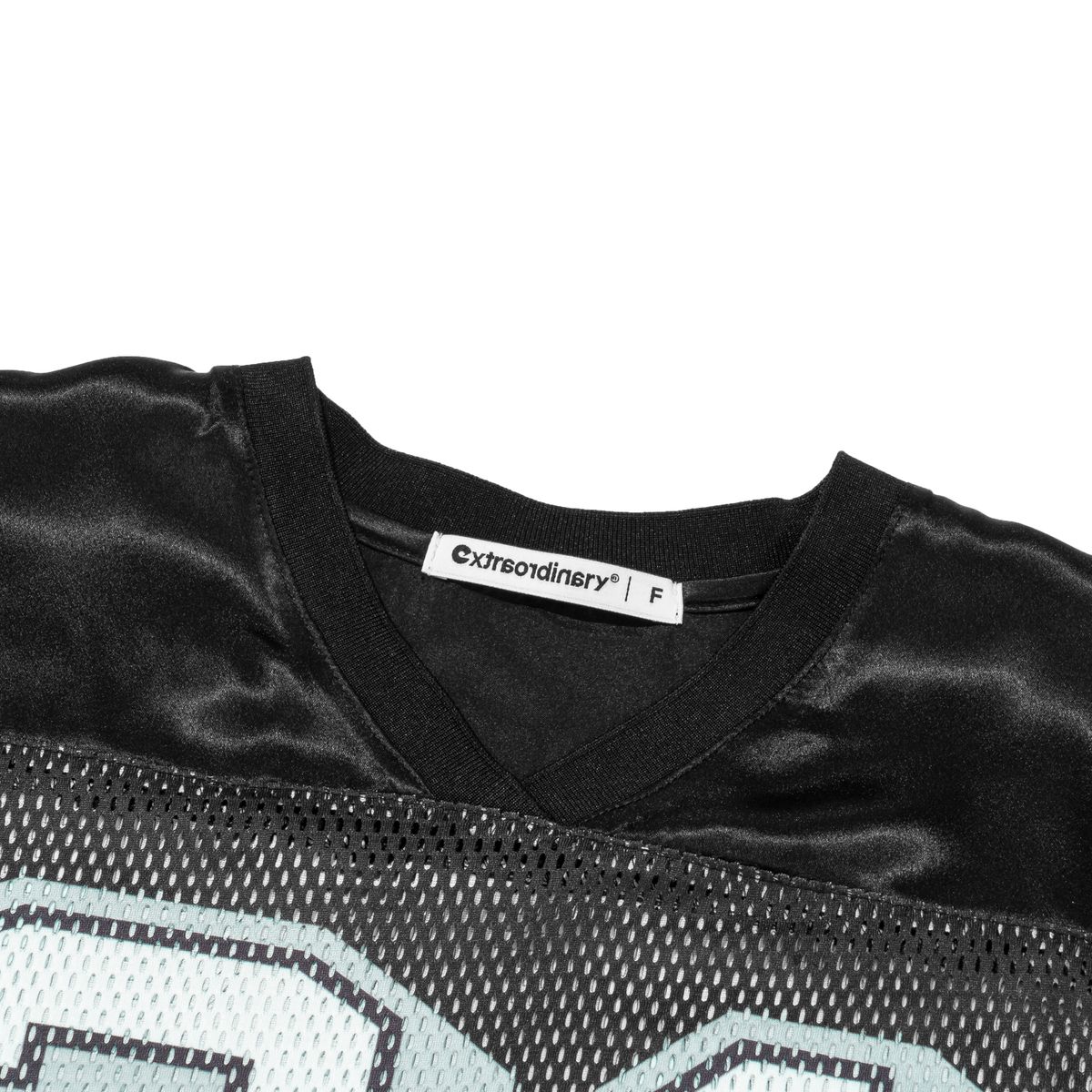 엑스트라오디너리(EXTRAORDINARY) WOMEN MASH CROP JERSEY   BLACK